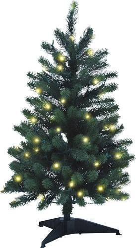 Xenotec PE-BM85 Künstlicher Weihnachtsbaum Tanne in Grün mit warmweißer LED-Beleuchtung - Bild 1