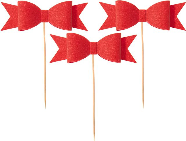 Rico Design Picker Schleife in Rot für Weihnachten - Bild 1