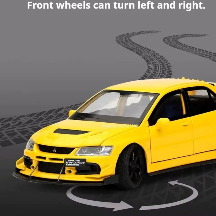 RMZ city Lancer EVO IX Rennwagen-Modell, 1:32 Maßstab, mit Licht und Sound - Bild 5