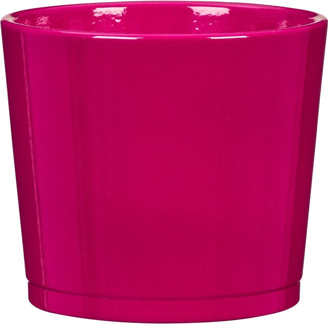 Scheurich Frühlingstopf 883 aus Keramik in Glossy Ruby Rot, Durchmesser: 12 cm - Bild 1