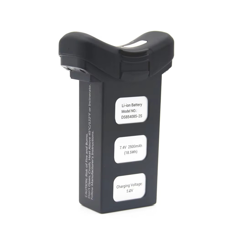 Holy Stone LiPo Akku 7,4 V 2500 mAh in Schwarz für RC Drohnen HS100 S70 T35 S70W und SJRC S70W - Bild 2