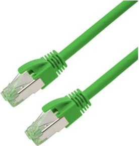 Nambo Patchkabel Cat6A Ethernet/LAN mit RJ45 Stecker, grün, Länge: 2,0 m - Bild 1