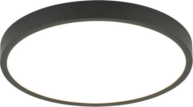 Orion Leuchten LED Deckenleuchte Schwarz Durchmesser: 24 cm, 24W, 1980LM, 3000K - Bild 1