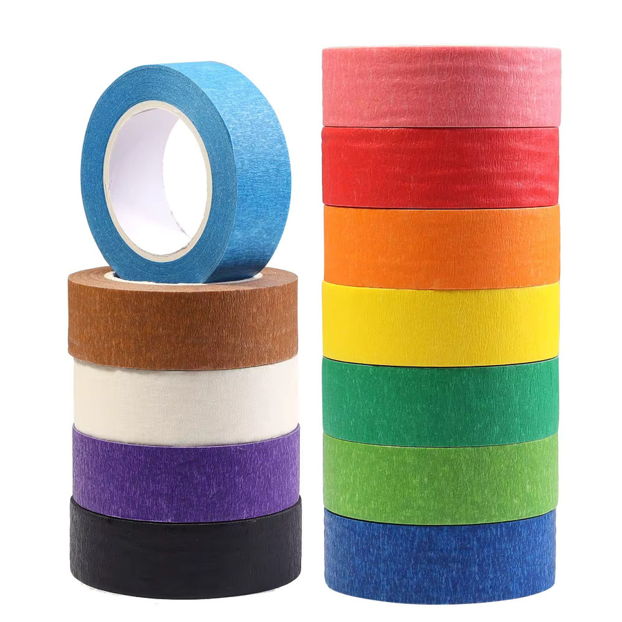 Selbstklebendes Abdeckband aus strukturiertem Papier, bunt, Breite: 2 cm, Länge: 13 m - Bild 4