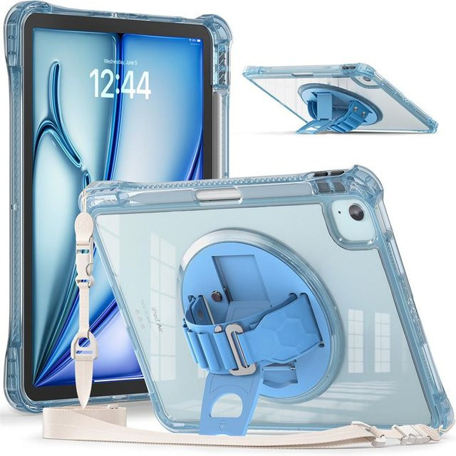 Rd lala Schutzhülle für iPad Air und iPad Pro mit praktischem Handgriff in Blau - Bild 1