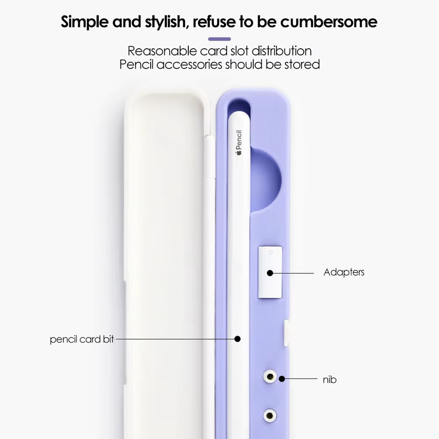 Tragbare Aufbewahrungsbox für Apple Pencil als Schutzhülle für dein iPad-Tablet und Stylus mit Anti-Verlust-Funktion - Bild 3