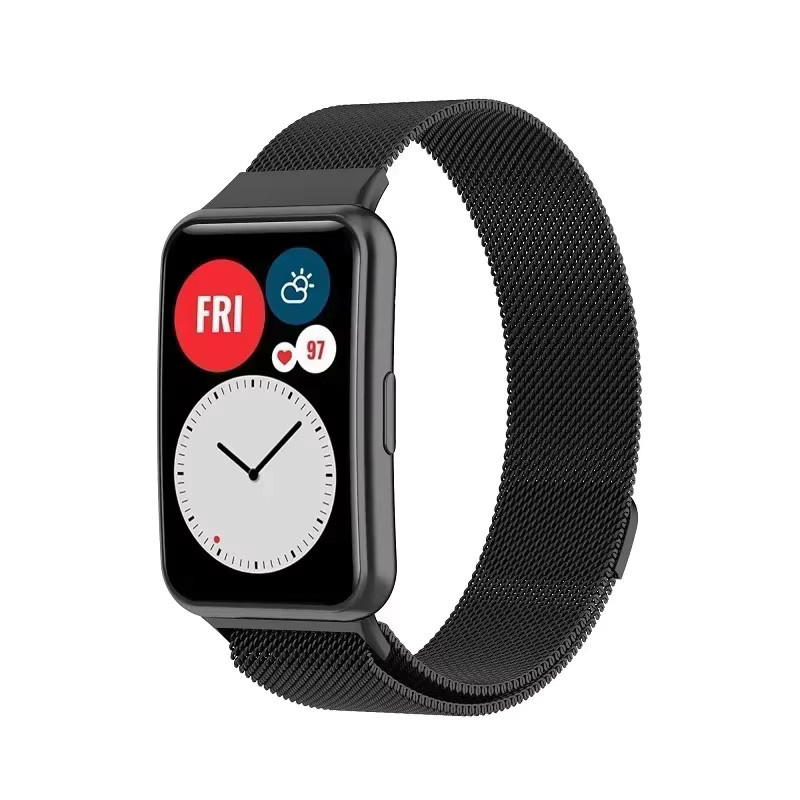 NEY Uhrenarmband Milanaise, Edelstahl, Unisex, Huawei Watch Fit 2 - Bild 4