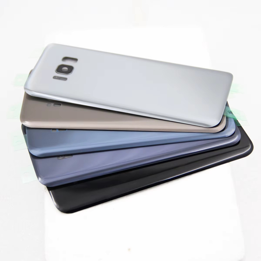 Samsung Rückkamera-Linse mit Akkuabdeckung und Rückgehäuse für S8 und S8 Plus in Schwarz - Bild 2