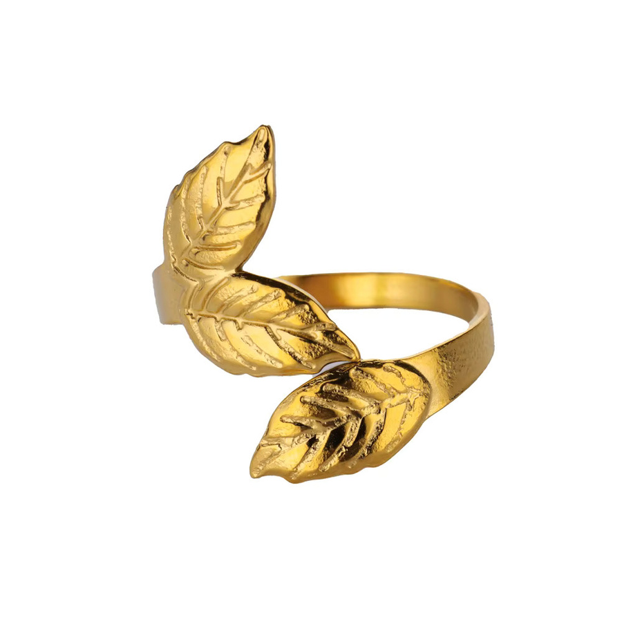 HPTOTMG Ring, 18 Karat vergoldet, Zirkonia, Damen, minimalistisch - Bild 2