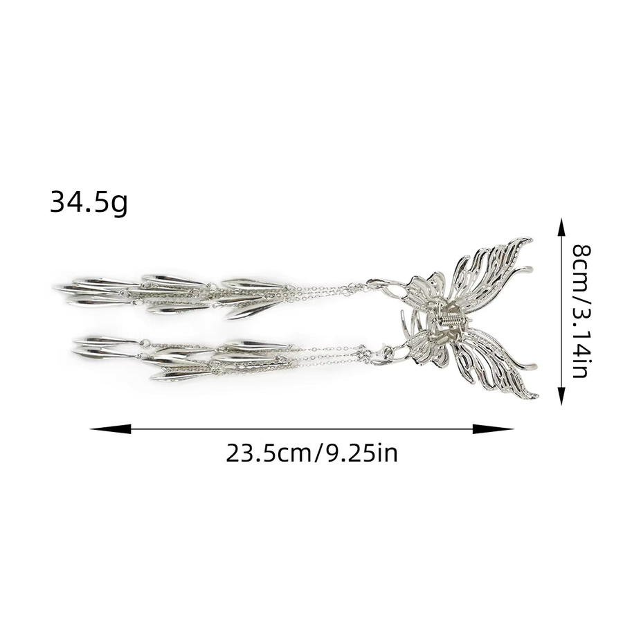 FORWOT Haar Klemme Schmetterling, Perle, Damen - Bild 6