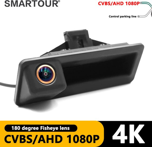 Ahd Full HD 1080p Fisheye-Rückfahrkamera in Gold und Schwarz für BMW 3er 5er Serie X5 X6 E60 E70 E82 E90 - Bild 1