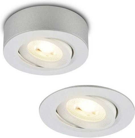 Briloner LED Einbauleuchte 7990014 in Chrom matt, warmweiß, dimmbar - Bild 1