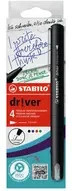STABILO Fineliner dr!ver Set mit 4 Farben: Schwarz, Blau, Rot und Grün - Bild 1