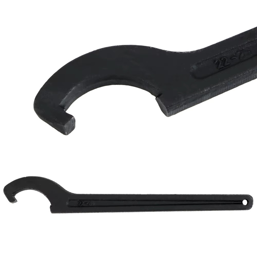 DIYWORK Edelstahl-Halbmondhakenkopf runder Mutternschlüssel C-förmiger Schraubenschlüssel 22–26 mm - Bild 6