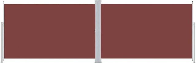 vidaXL Seitenmarkise ausziehbar Braun B: 600 cm, H: 220 cm - Bild 1