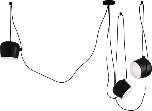 Flos Aim LED-Pendelleuchte 3er-Set in Schwarz mit warmweißem Licht (2700K) - Bild 1