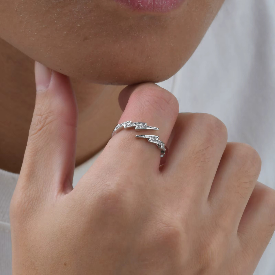 mprainbow Ring, Metall, Silber, Zirkonia, Herren - Bild 3