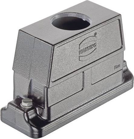 HARTING Tüllengehäuse aus Aluminium in Grau, Artikelnummer 19 39 724 0445 - Bild 1