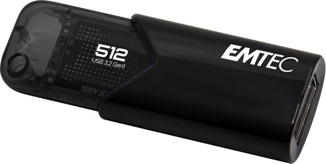 Emtec B110 Click Easy USB 3.2 Flash Drive 512 GB USB Typ-A Schwarz - Bild 3