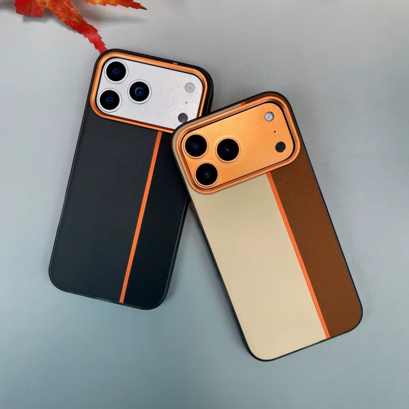 Apple Luxuriöse PU-Leder-Magnethülle für iPhone 17 16 15 14 Pro Max in Multicolour mit kabellosem Laden und rutschfestem Schutz - Bild 1