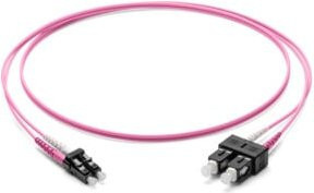 Corning LWL-Patchkabel LC/SC OM4 50/125 in Violett, Länge: 10 m - Bild 1