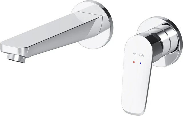 AM.PM Einhebel-Waschtischarmatur X-Joy Wandmontage Mischbatterie Chrom FXA72600 - Bild 1