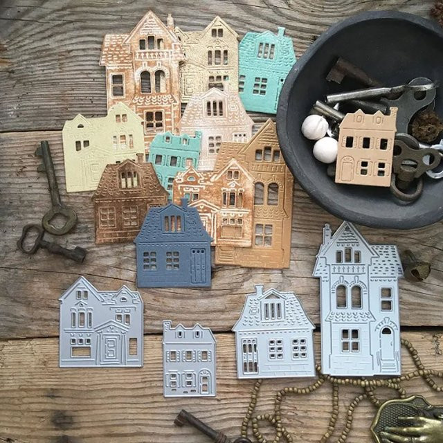 Metall Stanzform Haus für DIY Scrapbooking und dekorative Prägung - Bild 1