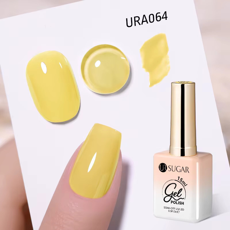 UR SUGAR Gel-Nagellack, Hellgelb, 15 ml - Bild 3