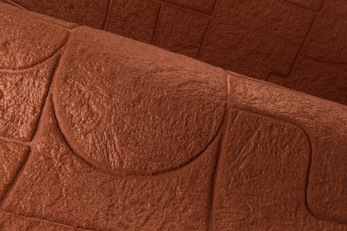 Arte Wallpaper Arcane Canyon abstrakte Vlies Tapete in Braun mit Steinoptik und mattem Textil-Look - Bild 2
