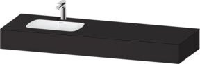 Duravit Qatego Einbauwaschtisch-Möbel-Set in Grau Matt, B/T/H: 160 x 55 x 17 cm - Bild 1