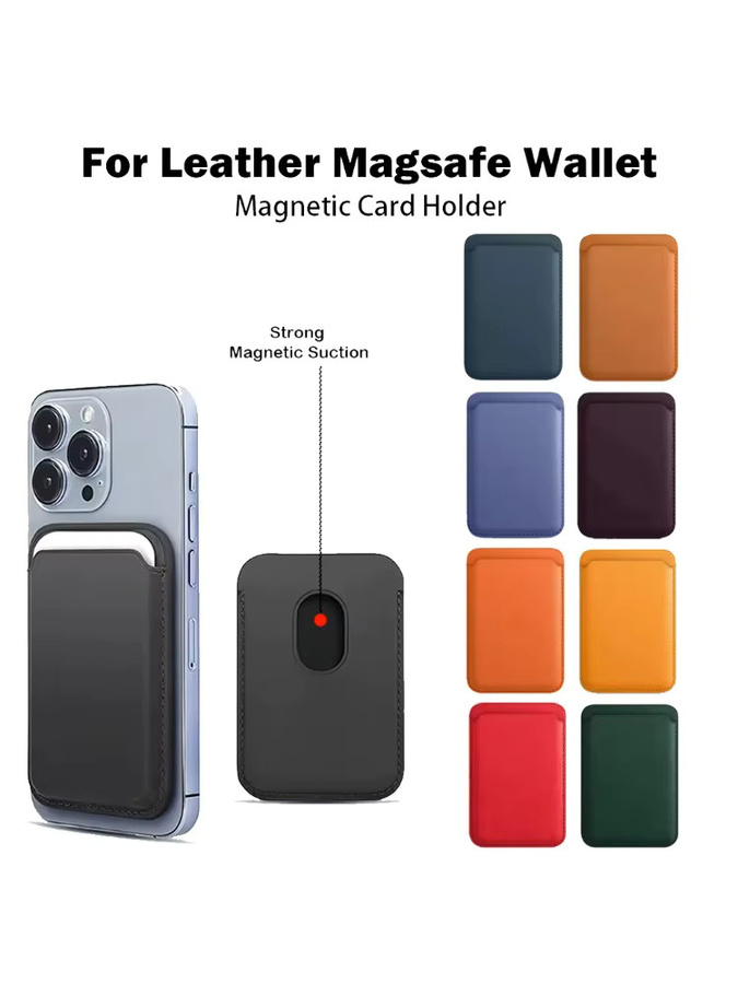 Apple Leder-Brieftaschenhülle für MagSafe kompatibel mit iPhone 17, 16 Pro Max, 16, 15, 14, 13 in Gelb - Bild 7