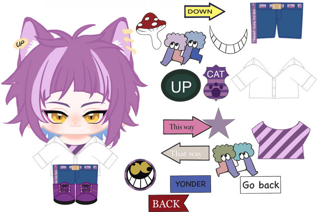 WakuWaku Cheshire Cat Cosplay Requisiten, Unisex, Alice in Wonderland - Bild 1
