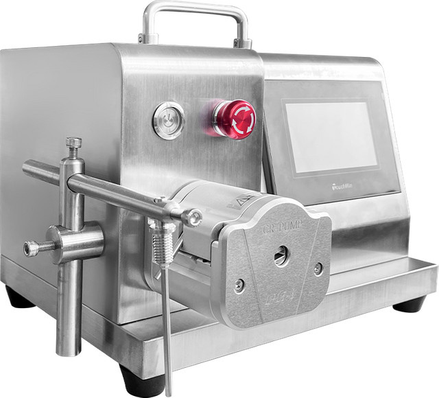 XMSJ Flüssigkeitsfüllmaschine mit Peristaltikpumpe in Silber für kleine Unternehmen und die Kosmetikindustrie zur Abfüllung von ätherischen Ölen - Bild 1
