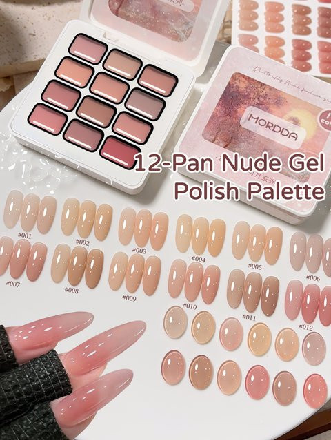 MORDDA Muster-Gel, 12 Farben, Glänzend, Unisex - Bild 1