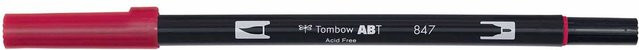Tombow ABT Dual Brush Pen Crimson 847 in Rot - Bild 1