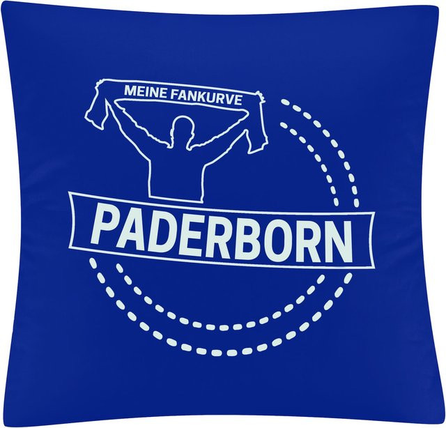 Kissenbezug multifanshop Paderborn Meine Fankurve in Weiß - Bild 1