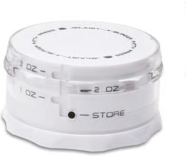 KitchenArt Adjust-A-Burger Mini Burgerpresse verstellbar für 1 oz, 2 oz oder 3 oz Patties in Weiß - Bild 1