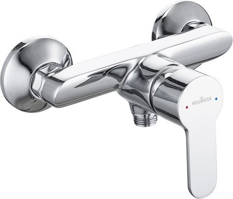 WELLWATER Duscharmatur Terni aus Messing in Chrom und Silber - Bild 1