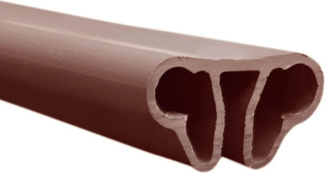 Waterman Profilschienenpaket für Rundbecken 450cm Q2 in Braun RAL 8024, 14 Elemente à 1,16m - Bild 1
