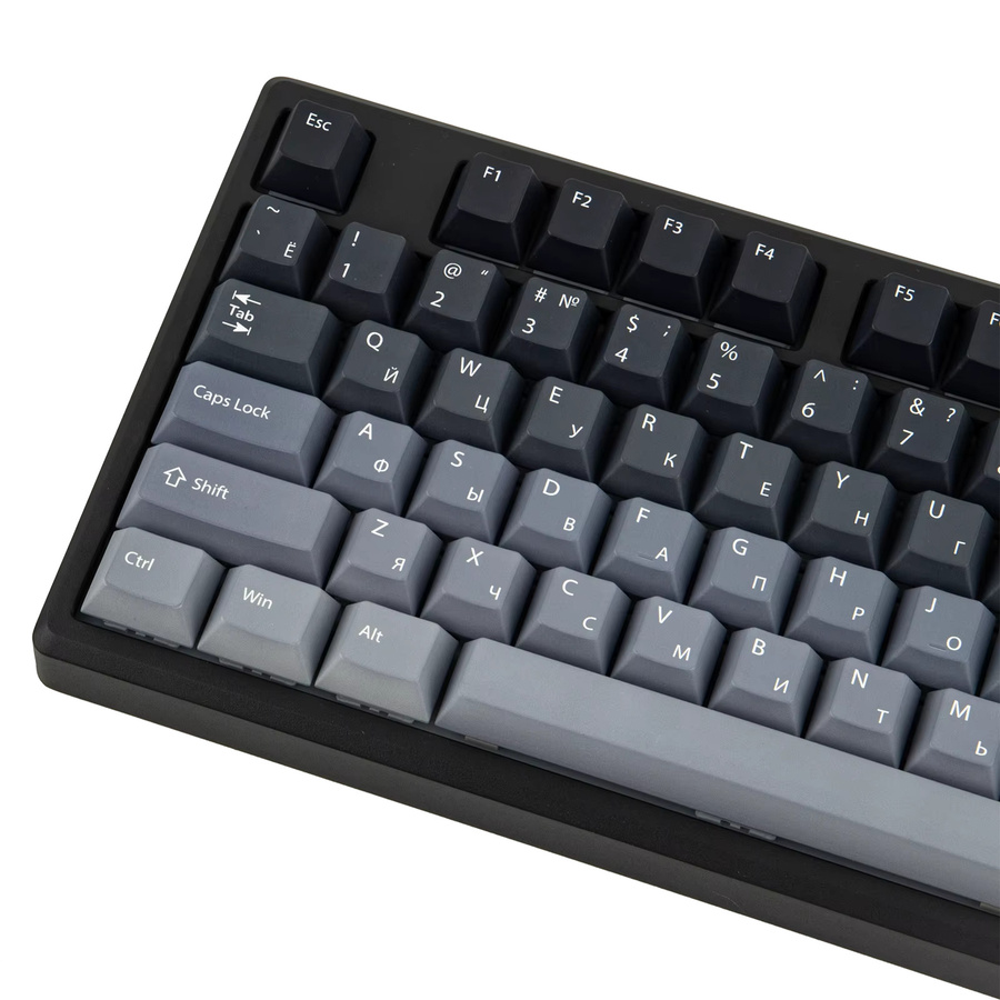 EPOMAKER Galaxy100 Lite Mechanische Tastatur mit RGB-Hintergrundbeleuchtung, 96% Layout, Kabellos (2,4GHz/Bluetooth) und Kabelgebunden, Schwarz, Russische Version - Bild 1