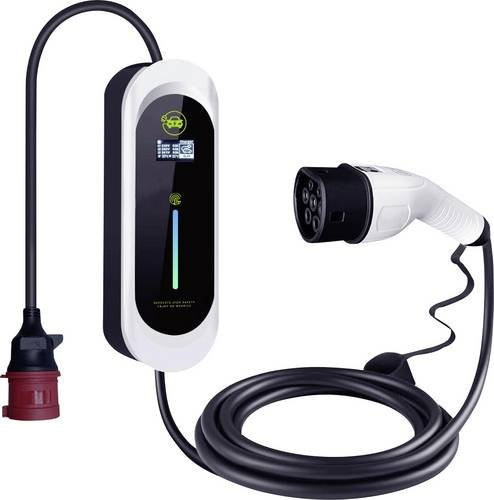 AS Schwabe eMobility Ladesteuergerät Typ 2 Mode 2 16A mit 2 Anschlüssen 11kW in Weiß - Bild 1