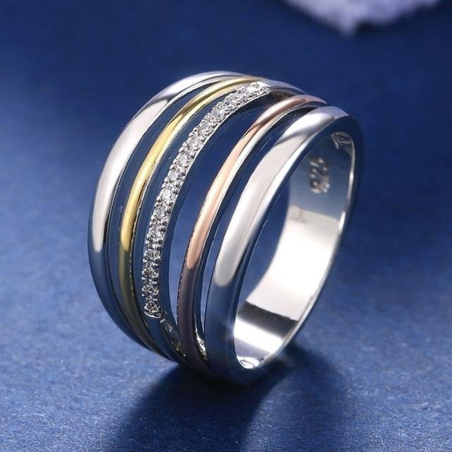 Wucifang Jewelry Reihenringe, Damen, weiß - Bild 1
