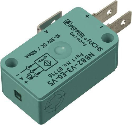 Pepperl+Fuchs Induktiver Näherungsschalter NBB2-V3-E2-V5 PNP bündig, Farbe: Grün, L x B x H: 27,8 x 10 x 16 mm - Bild 1