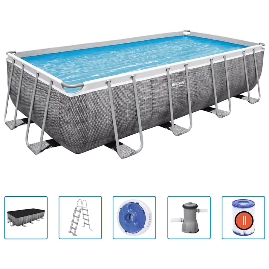 Bestway Power Steel Rechteckiger Outdoor-Pool für die Familie B/H/T: 488 x 122 x 244 cm - Bild 2