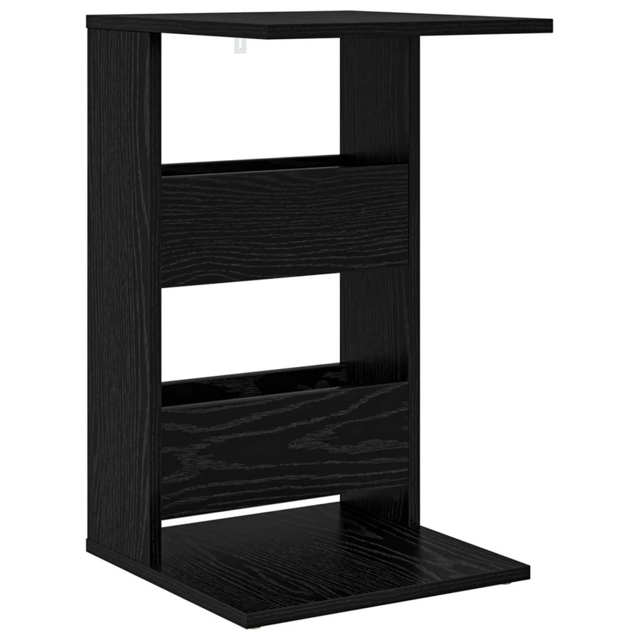vidaXL Beistelltisch in Schwarz mit Eichen-Optik, B/T/H: 40 x 35 x 60,5 cm - Bild 2