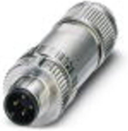 Phoenix Contact 1424699 Sensor-Aktor-Steckverbinder M12 unkonfektioniert, 4-polig, Farbe: Silber - Bild 1