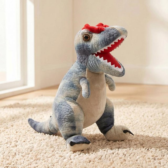 Yiran Health & Beauty Kawaii Dinosaurier Plüschtier, Blau, 25cm - Bild 1