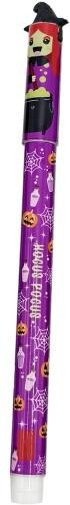 Kestrel Halloween Radierbare Gelstifte mit Hexen- und Fledermaus-Design, 0,7 mm, Farbe: Lila - Bild 1