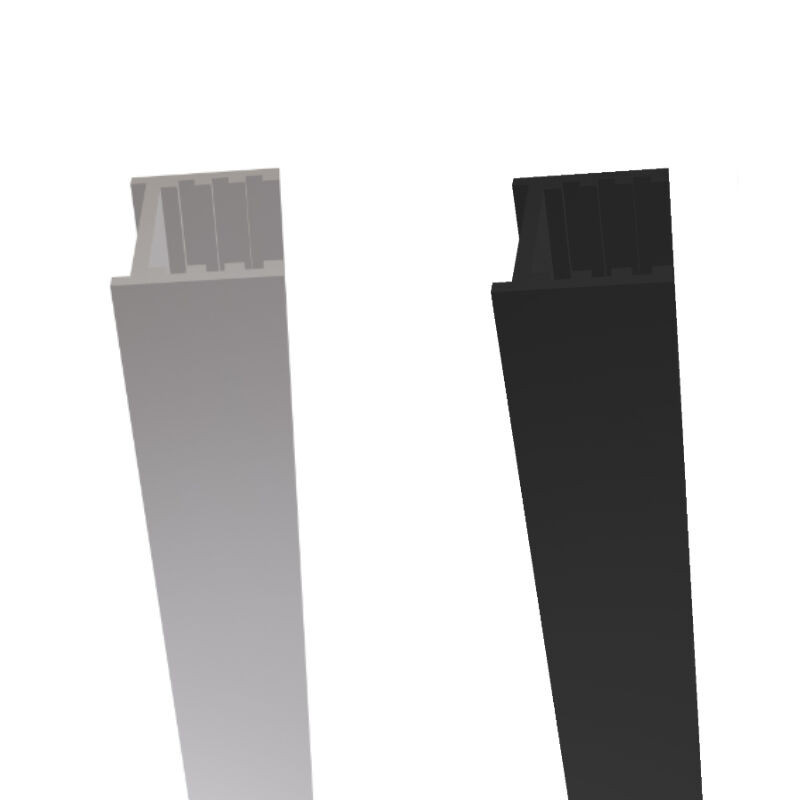 Wandprofil aus Aluminium von T&J in Silber, Anthrazit und Grau - Bild 1