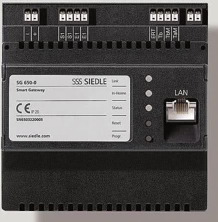 Siedle Smart Gateway SG 650-0 für Netzwerkanschluss Ethernet/LAN in Schwarz - Bild 1